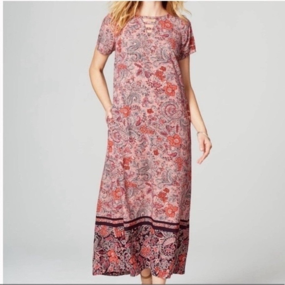 J.Jill paisley maxi dress size L